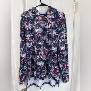 Patriotic Columbia Hooded Long Sleeve Sun Shirt